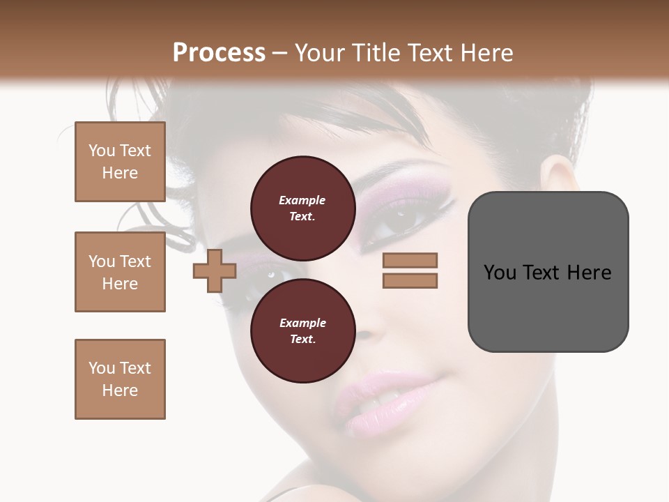 A Woman With Her Hair In A Bun PowerPoint Template