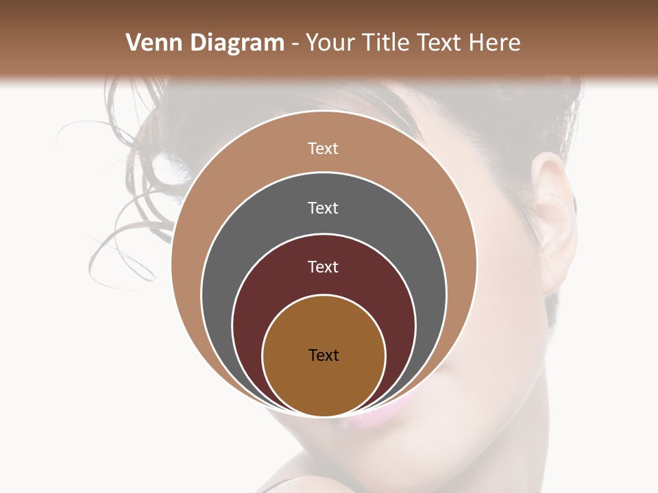 A Woman With Her Hair In A Bun PowerPoint Template