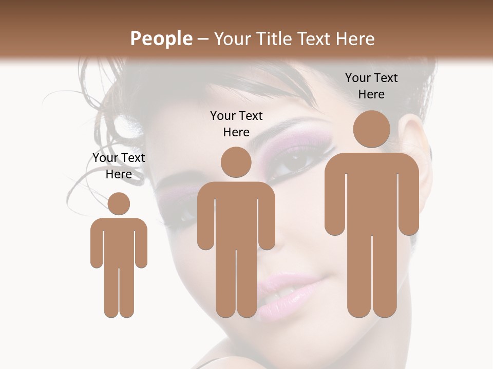 A Woman With Her Hair In A Bun PowerPoint Template