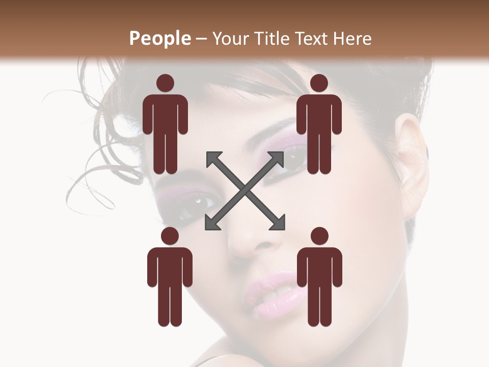 A Woman With Her Hair In A Bun PowerPoint Template