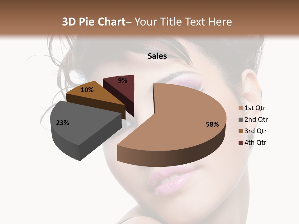 A Woman With Her Hair In A Bun PowerPoint Template