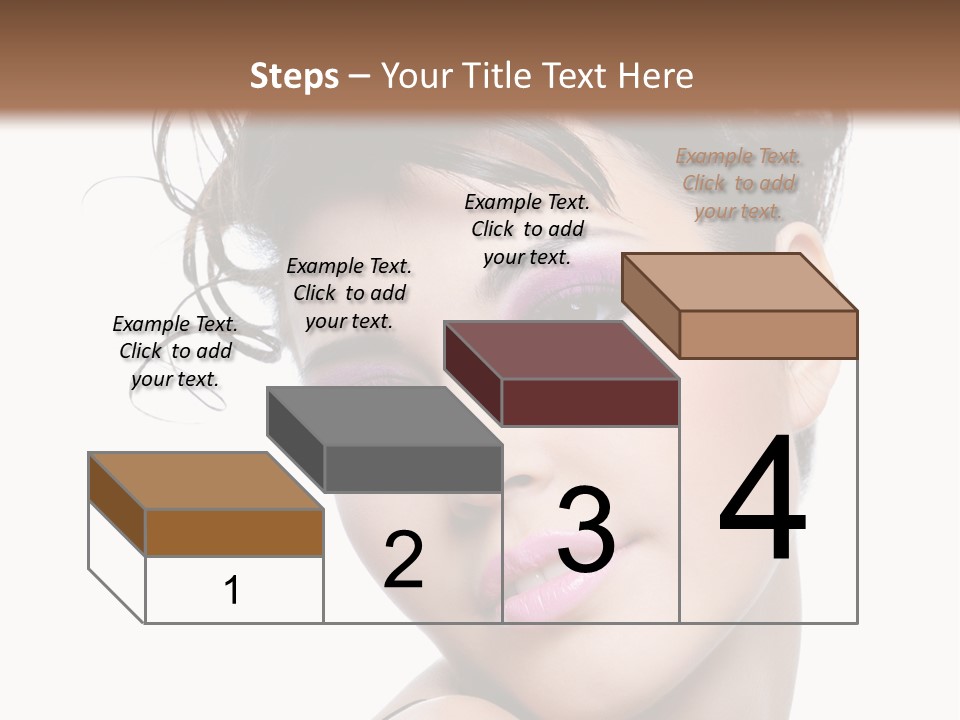 A Woman With Her Hair In A Bun PowerPoint Template