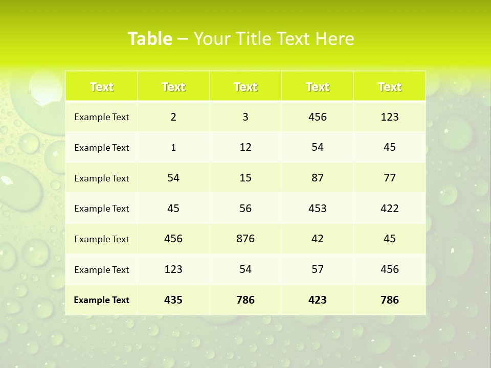Lime Thirst Cool PowerPoint Template