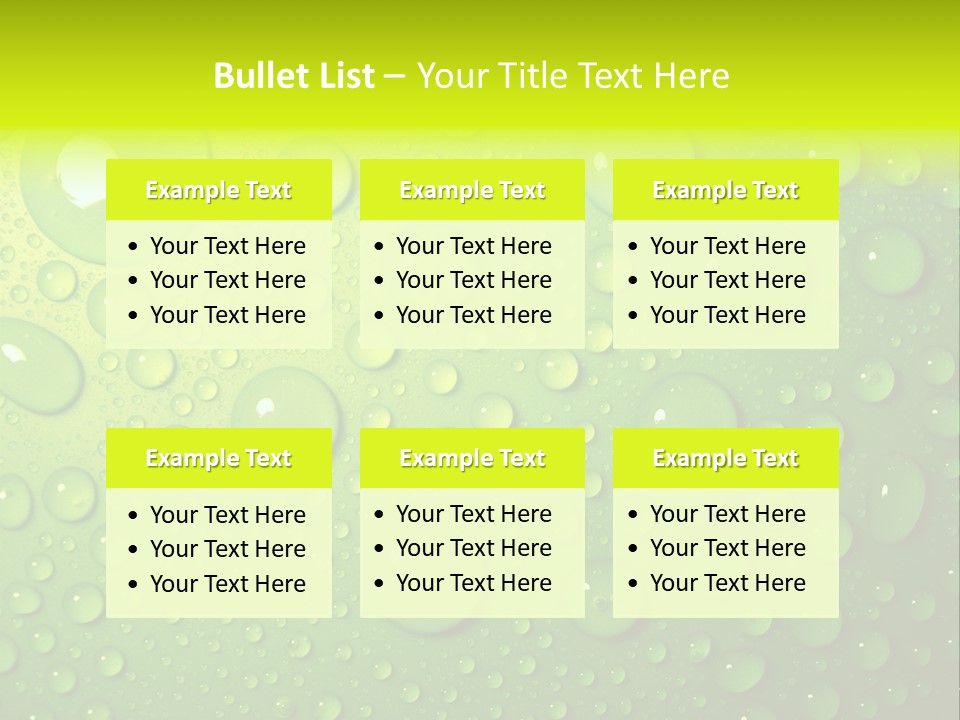 Lime Thirst Cool PowerPoint Template