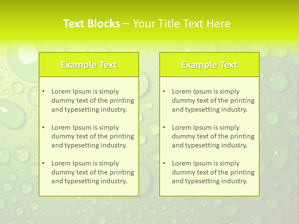 Lime Thirst Cool PowerPoint Template