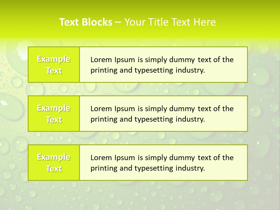Lime Thirst Cool PowerPoint Template