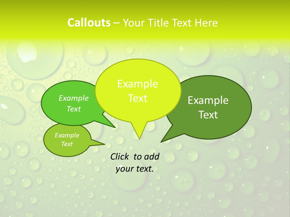 Lime Thirst Cool PowerPoint Template