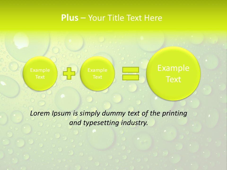 Lime Thirst Cool PowerPoint Template