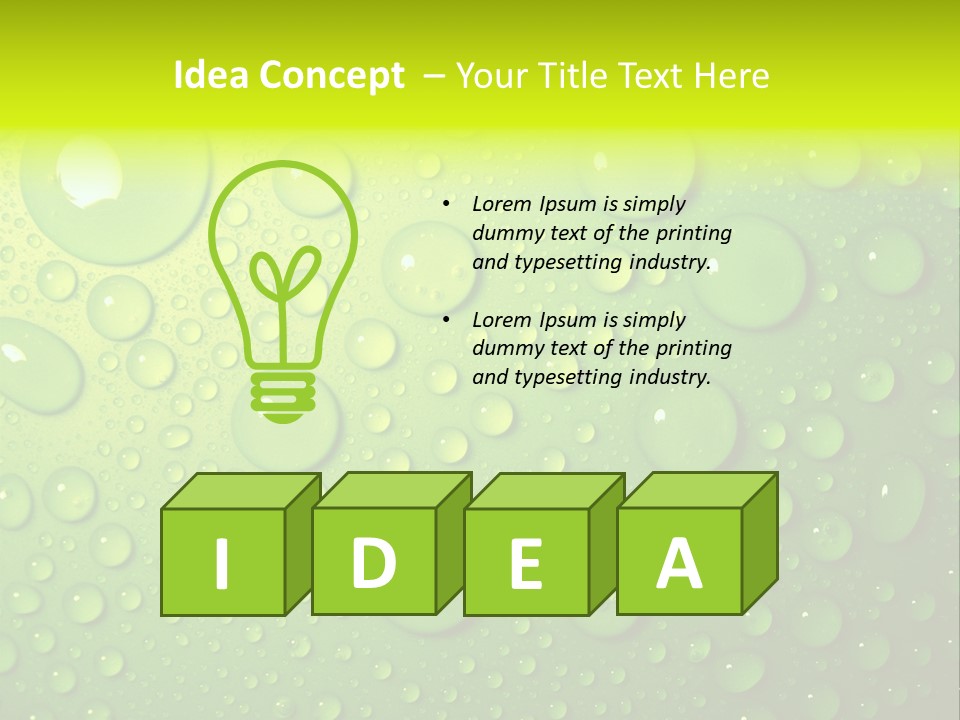 Lime Thirst Cool PowerPoint Template
