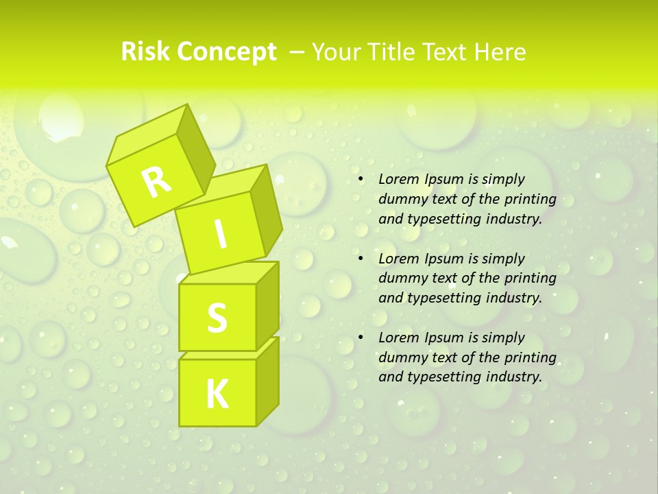 Lime Thirst Cool PowerPoint Template