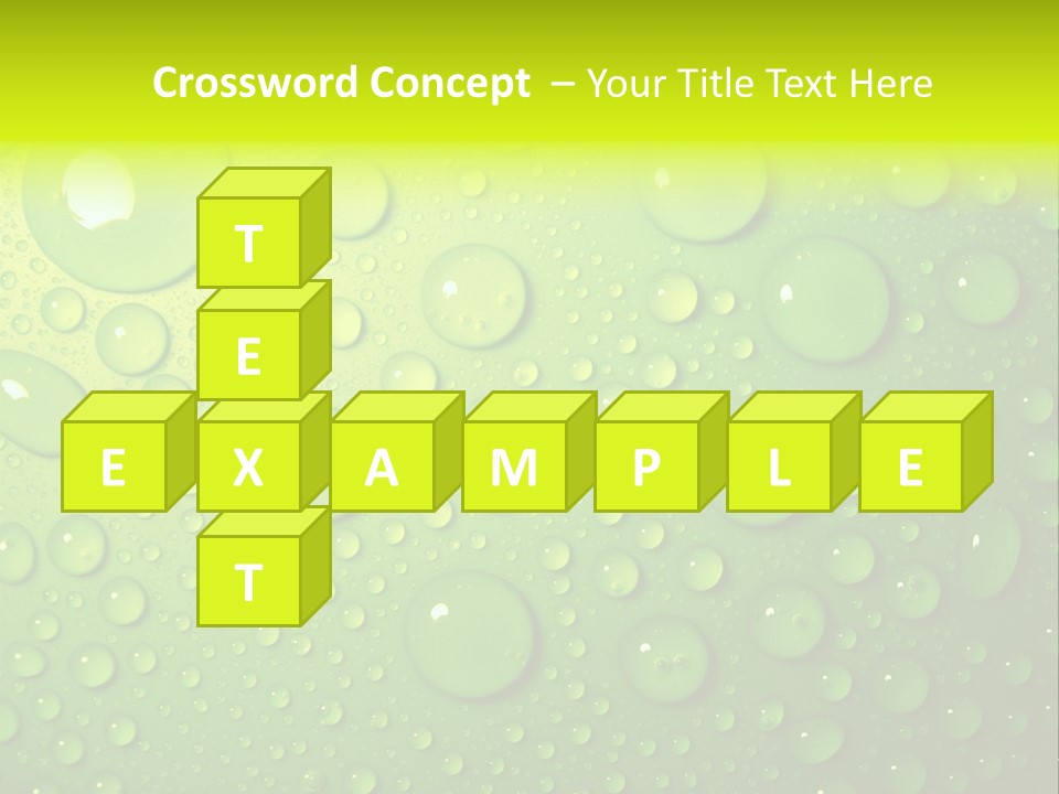 Lime Thirst Cool PowerPoint Template