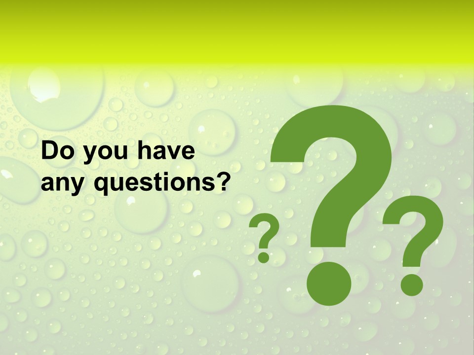 Lime Thirst Cool PowerPoint Template