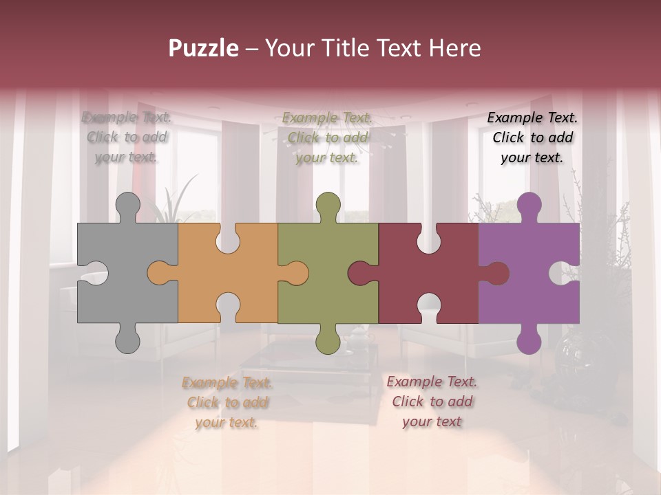 City Relaxation Mansion PowerPoint Template