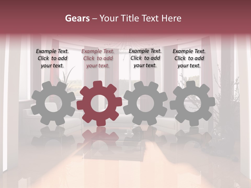 City Relaxation Mansion PowerPoint Template