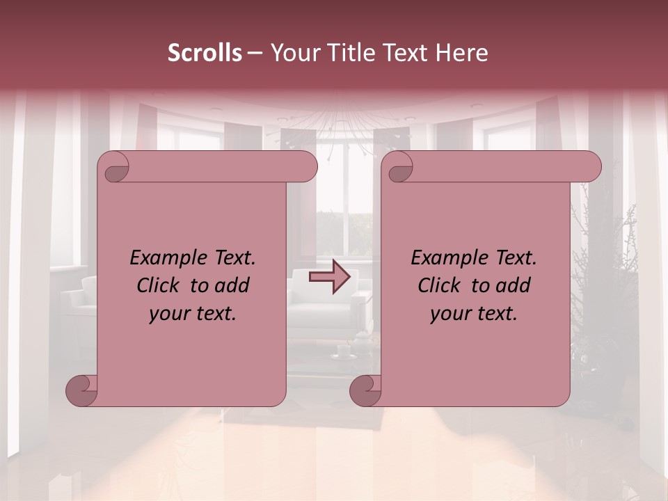 City Relaxation Mansion PowerPoint Template