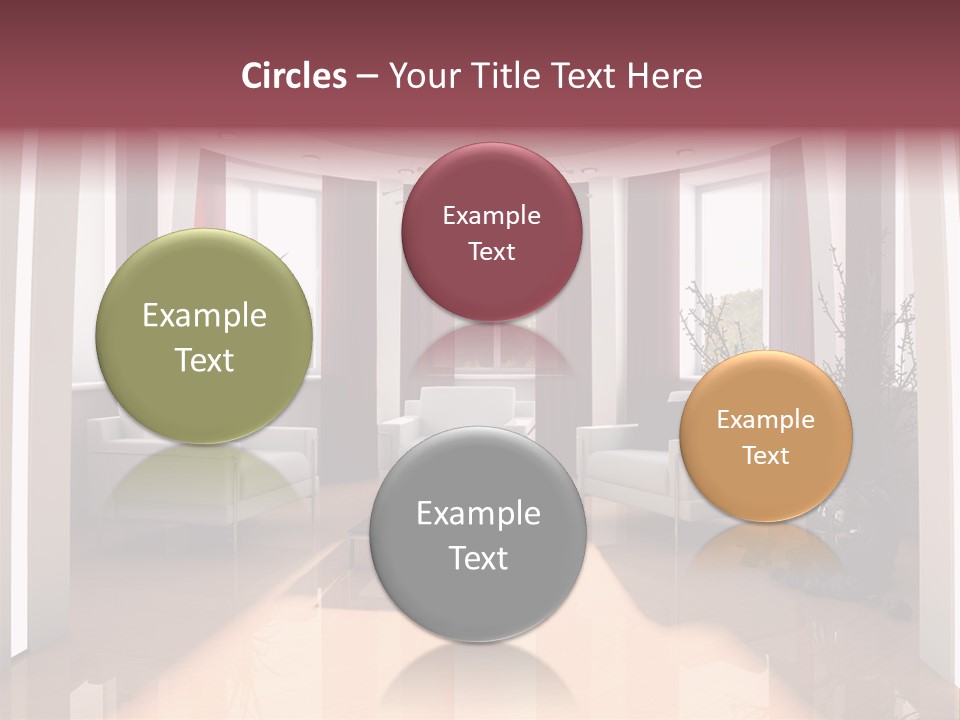 City Relaxation Mansion PowerPoint Template