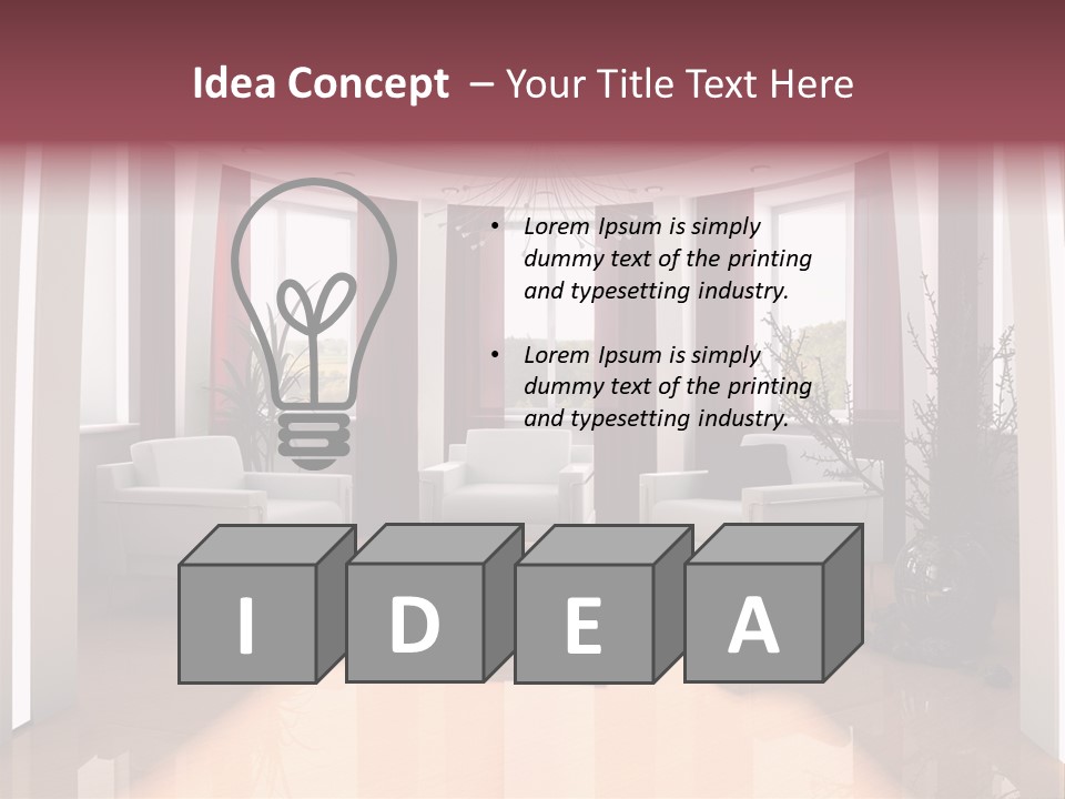 City Relaxation Mansion PowerPoint Template