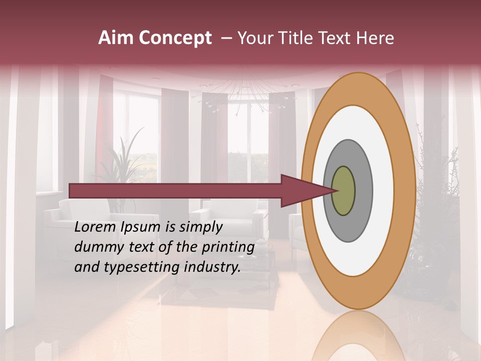 City Relaxation Mansion PowerPoint Template