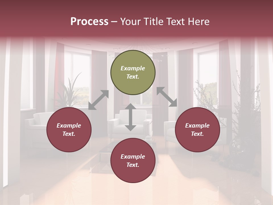 City Relaxation Mansion PowerPoint Template