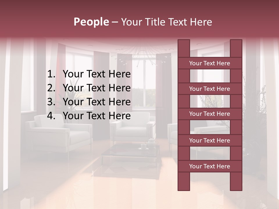 City Relaxation Mansion PowerPoint Template