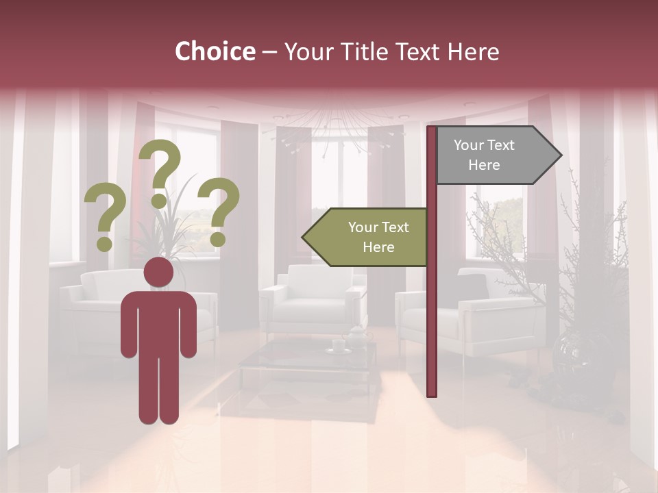 City Relaxation Mansion PowerPoint Template