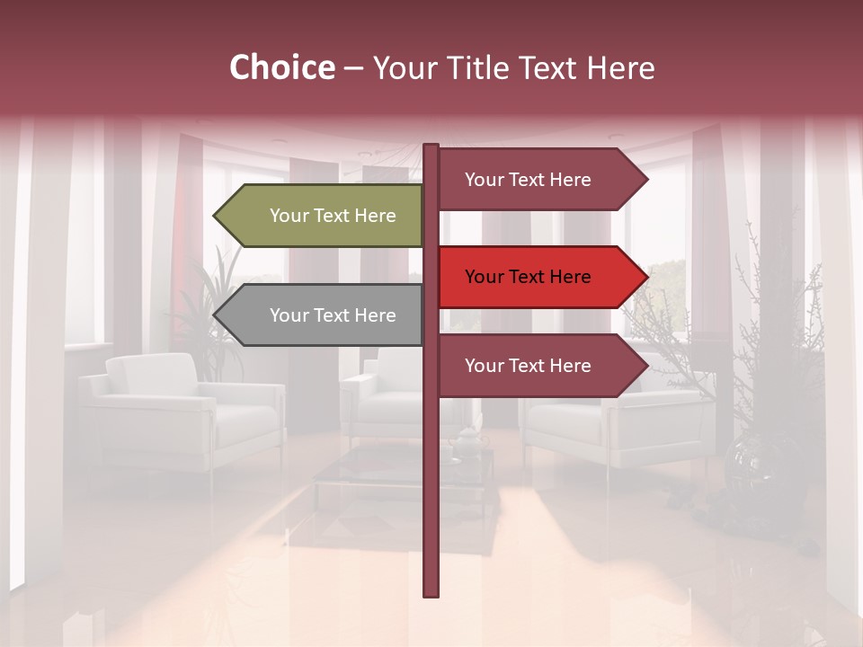 City Relaxation Mansion PowerPoint Template
