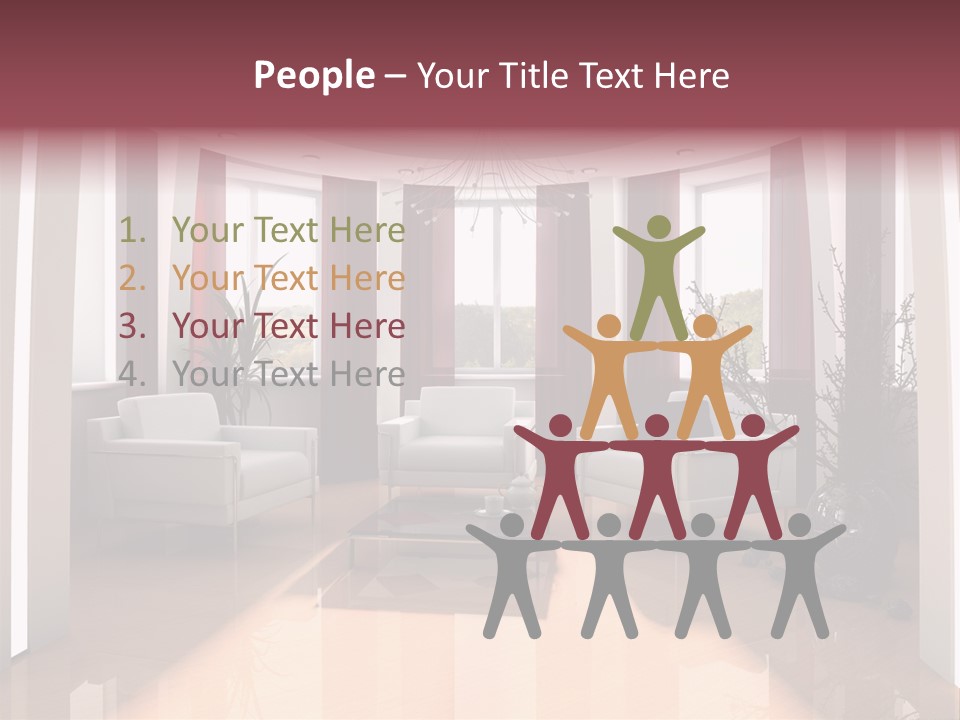 City Relaxation Mansion PowerPoint Template