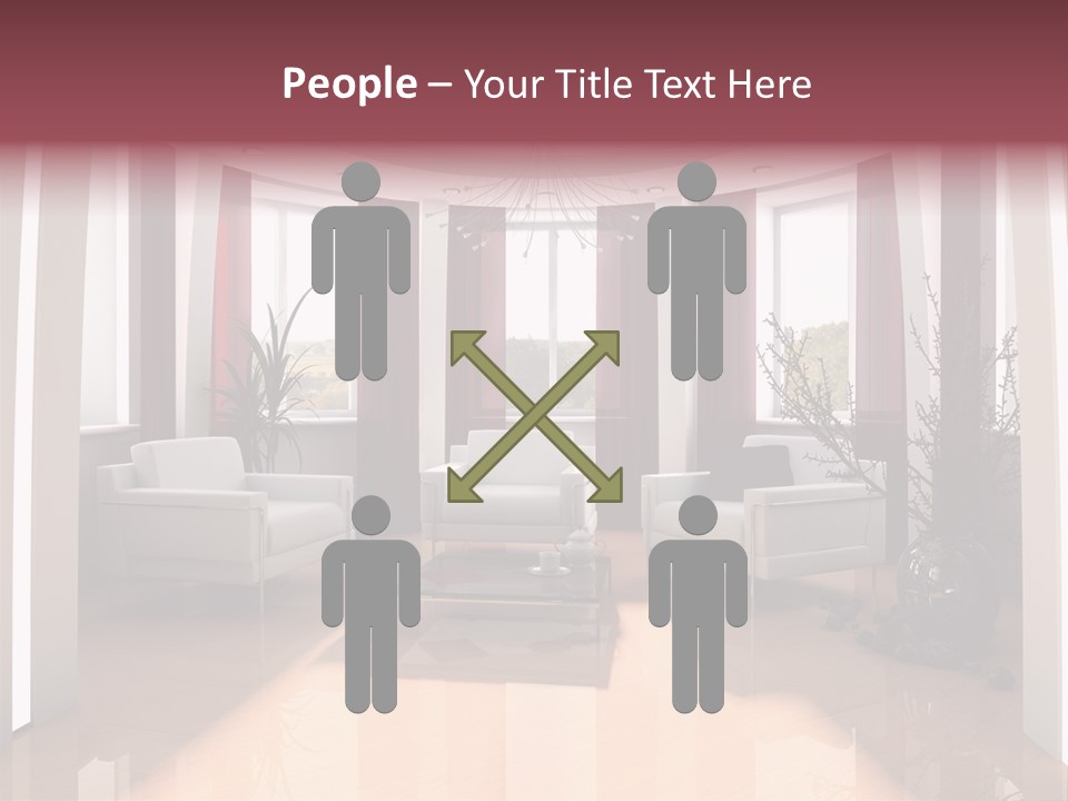 City Relaxation Mansion PowerPoint Template