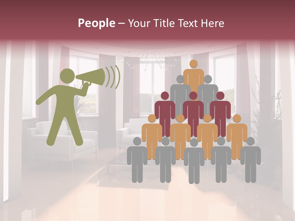 City Relaxation Mansion PowerPoint Template