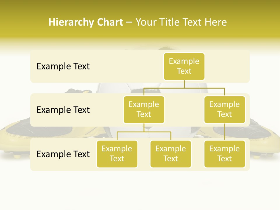 A Soccer Ball Sitting On Top Of A Pair Of Shoes PowerPoint Template
