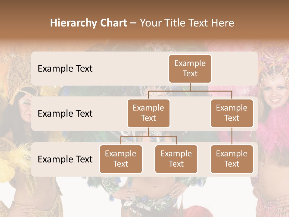 A Group Of Women In Colorful Costumes PowerPoint Template