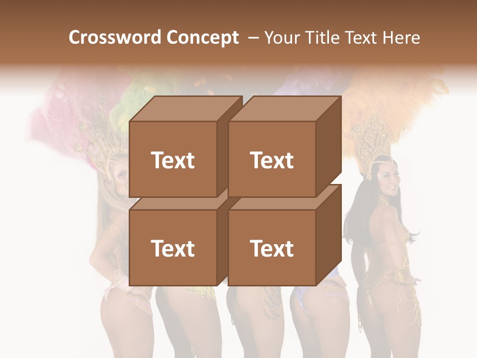 A Group Of Beautiful Women In Bikinis Posing For A Picture PowerPoint Template