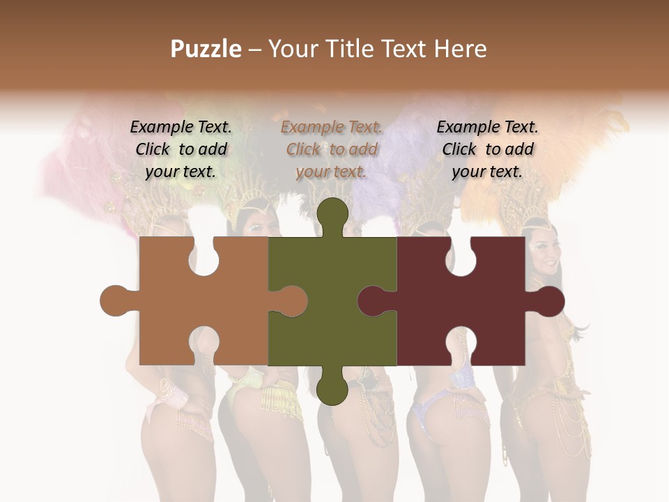 A Group Of Beautiful Women In Bikinis Posing For A Picture PowerPoint Template