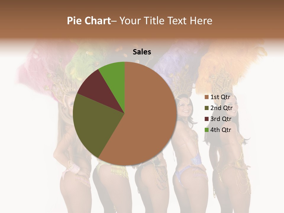 A Group Of Beautiful Women In Bikinis Posing For A Picture PowerPoint Template