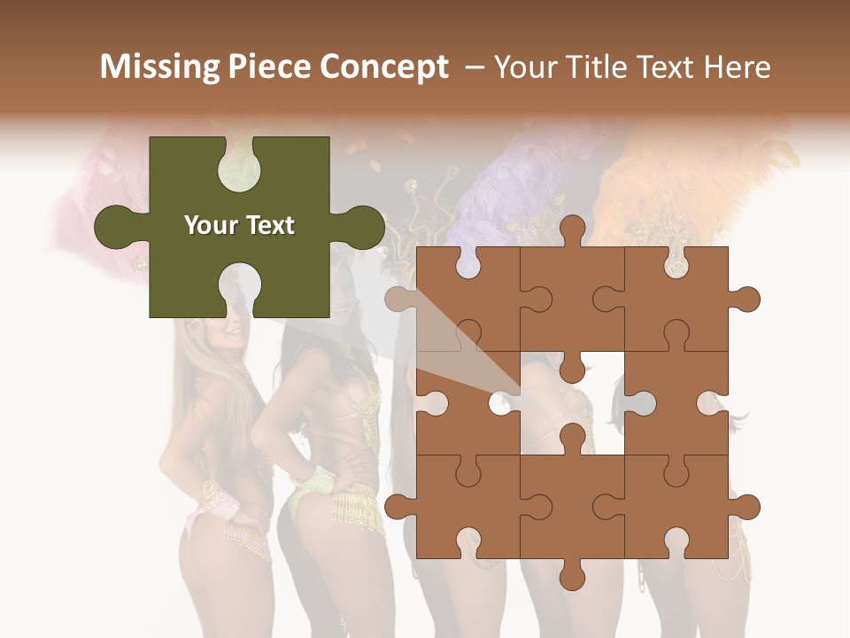A Group Of Beautiful Women In Bikinis Posing For A Picture PowerPoint Template