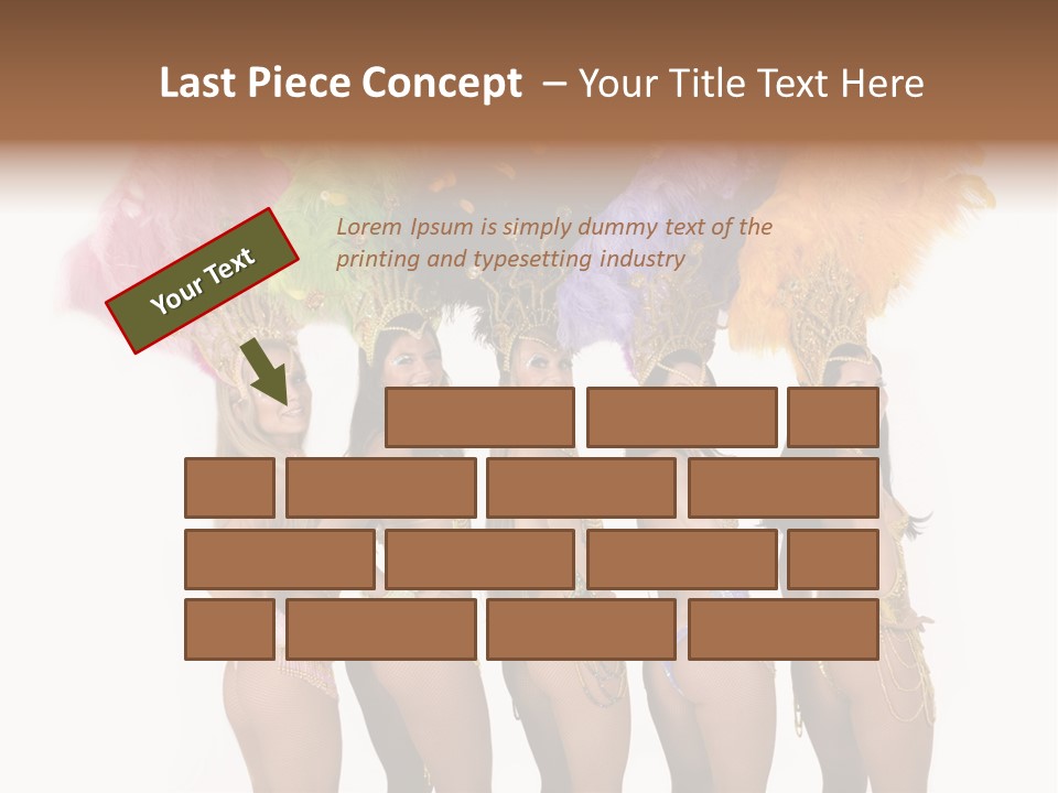 A Group Of Beautiful Women In Bikinis Posing For A Picture PowerPoint Template