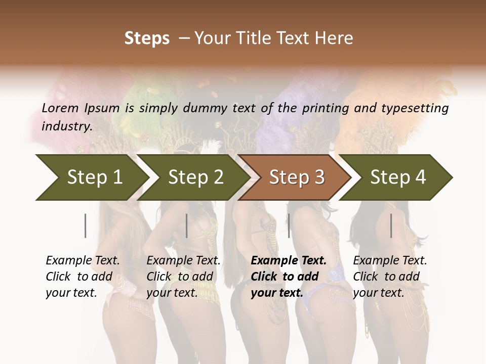 A Group Of Beautiful Women In Bikinis Posing For A Picture PowerPoint Template