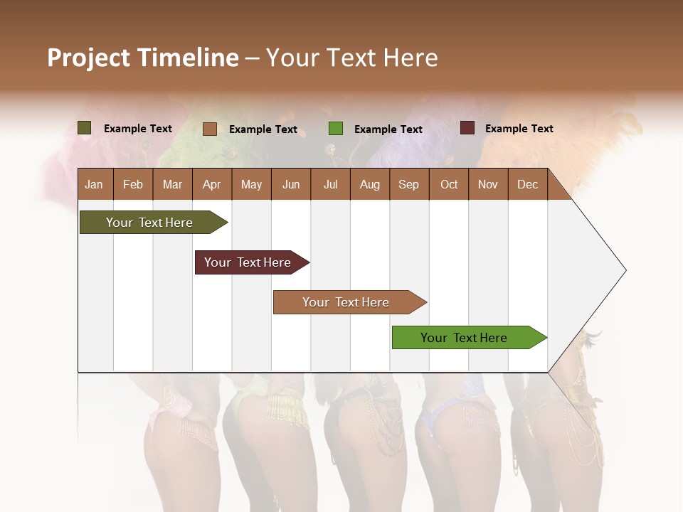 A Group Of Beautiful Women In Bikinis Posing For A Picture PowerPoint Template