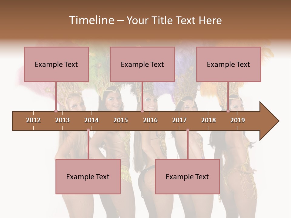 A Group Of Beautiful Women In Bikinis Posing For A Picture PowerPoint Template