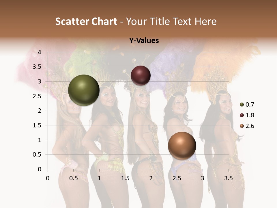 A Group Of Beautiful Women In Bikinis Posing For A Picture PowerPoint Template