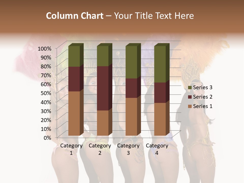A Group Of Beautiful Women In Bikinis Posing For A Picture PowerPoint Template