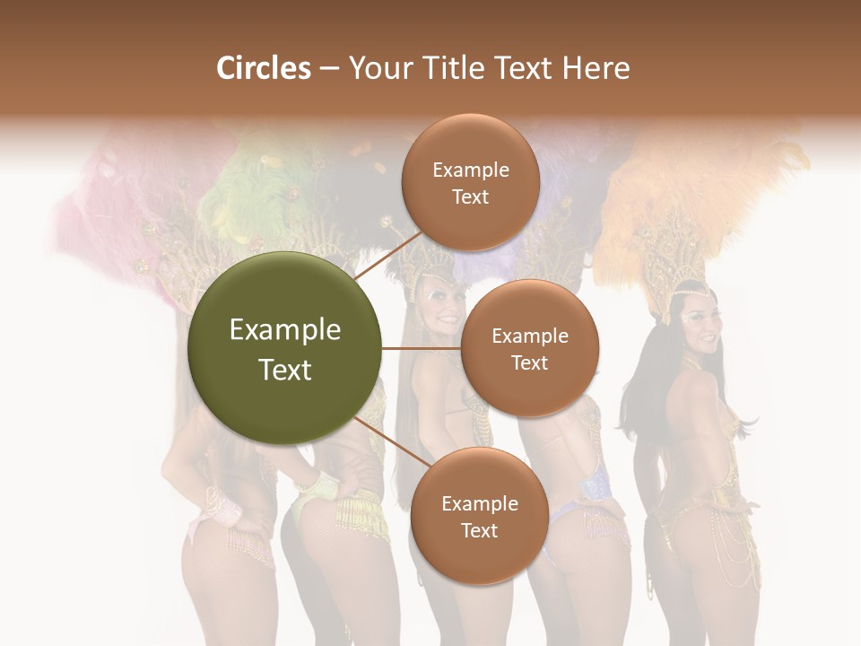 A Group Of Beautiful Women In Bikinis Posing For A Picture PowerPoint Template