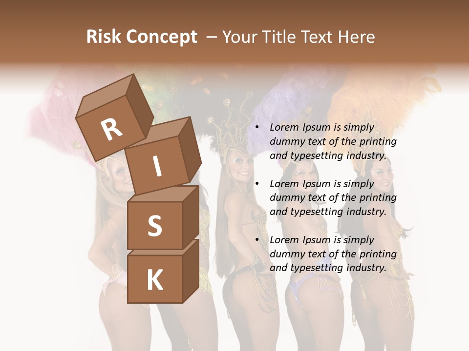 A Group Of Beautiful Women In Bikinis Posing For A Picture PowerPoint Template