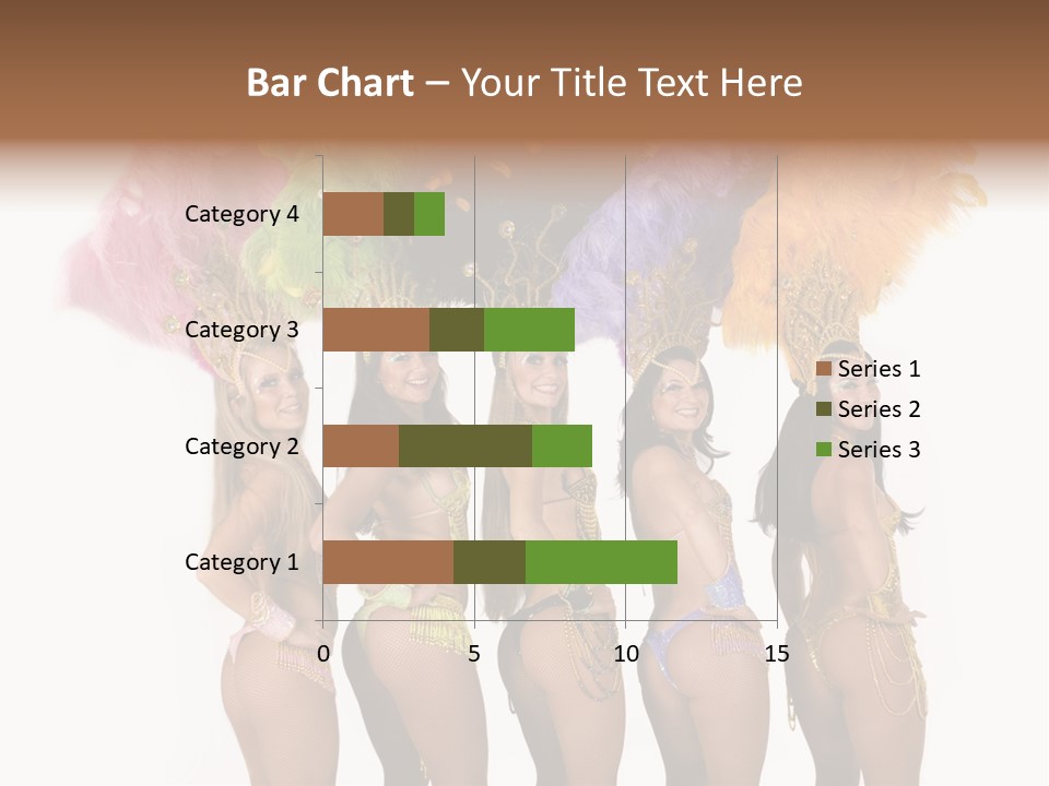 A Group Of Beautiful Women In Bikinis Posing For A Picture PowerPoint Template