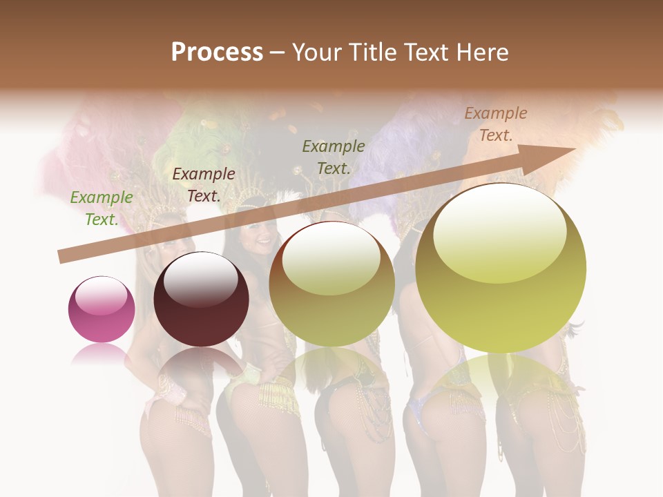 A Group Of Beautiful Women In Bikinis Posing For A Picture PowerPoint Template