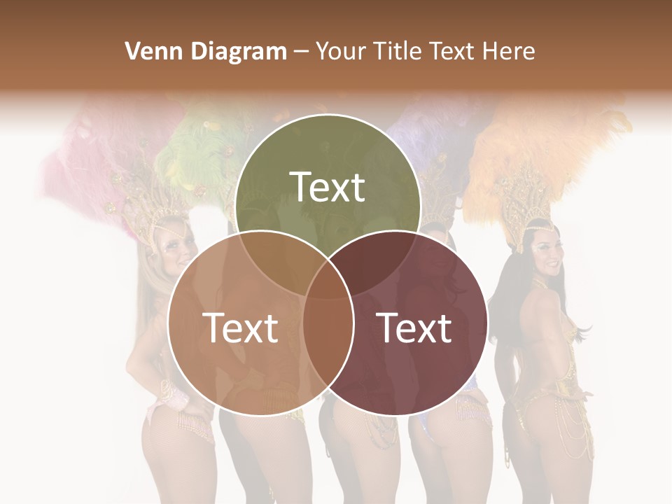 A Group Of Beautiful Women In Bikinis Posing For A Picture PowerPoint Template