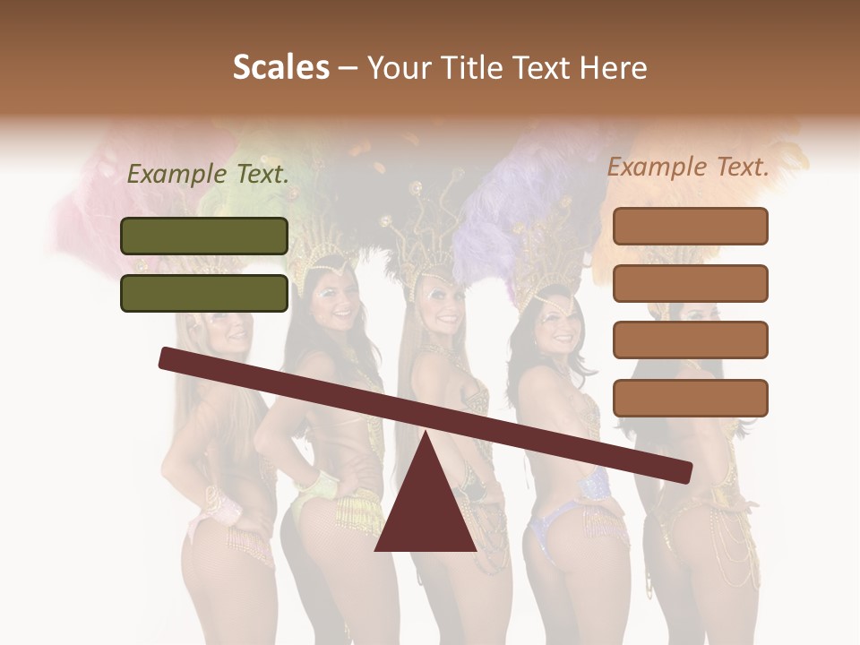 A Group Of Beautiful Women In Bikinis Posing For A Picture PowerPoint Template