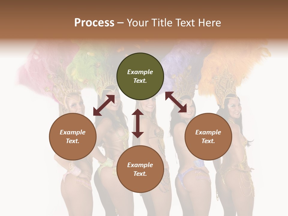 A Group Of Beautiful Women In Bikinis Posing For A Picture PowerPoint Template
