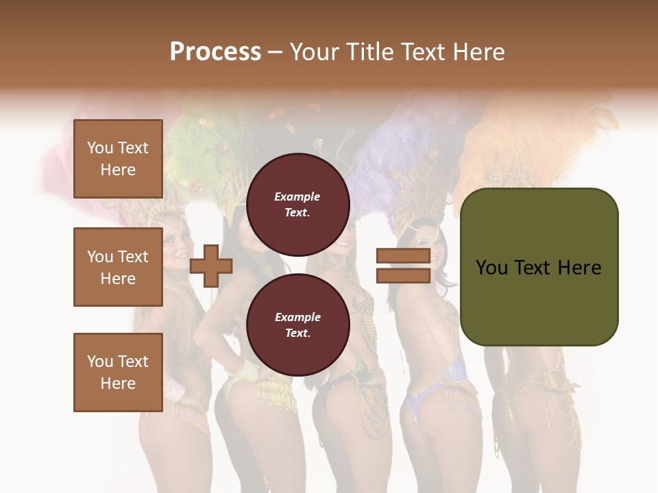 A Group Of Beautiful Women In Bikinis Posing For A Picture PowerPoint Template