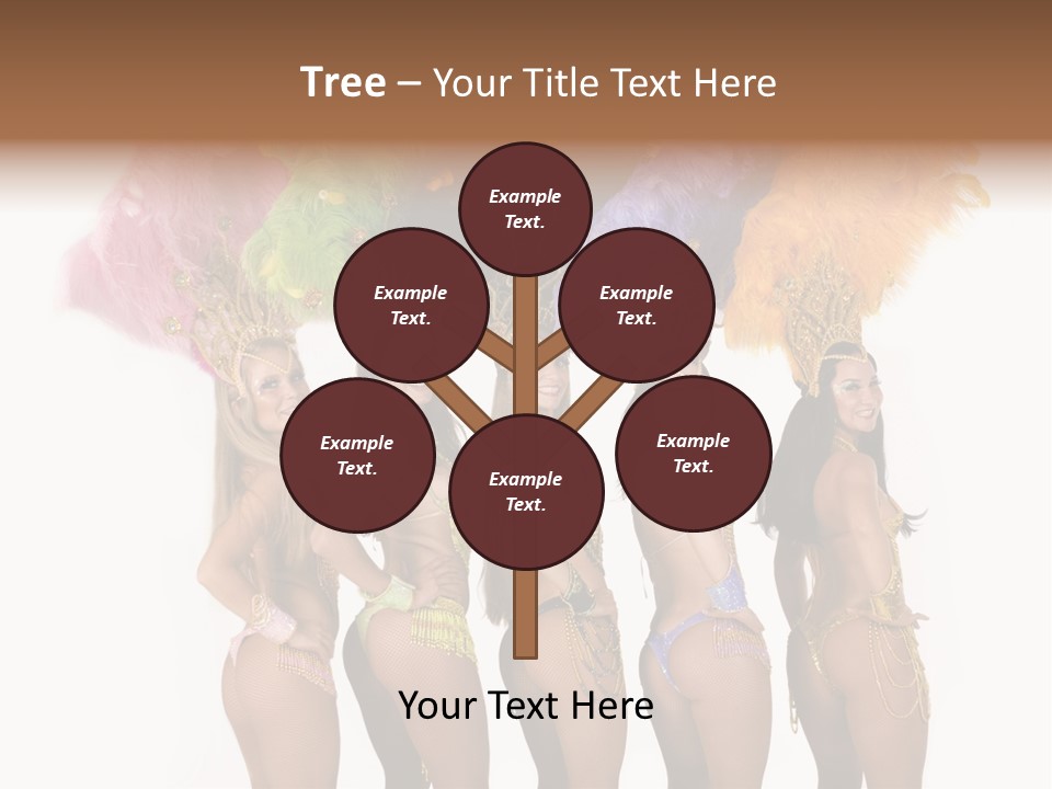 A Group Of Beautiful Women In Bikinis Posing For A Picture PowerPoint Template